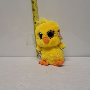 Ty Yellow Plush Chick with Orange Beak and Feet